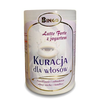 BINGO SPA - Latte Forte - kuracja do włosów z jogurtem i proteinami mlecznymi 1000 ml   